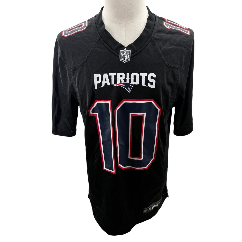 Nike New England Patriots Drake Maye #10 Black Jersey Mens Small NFL NEW